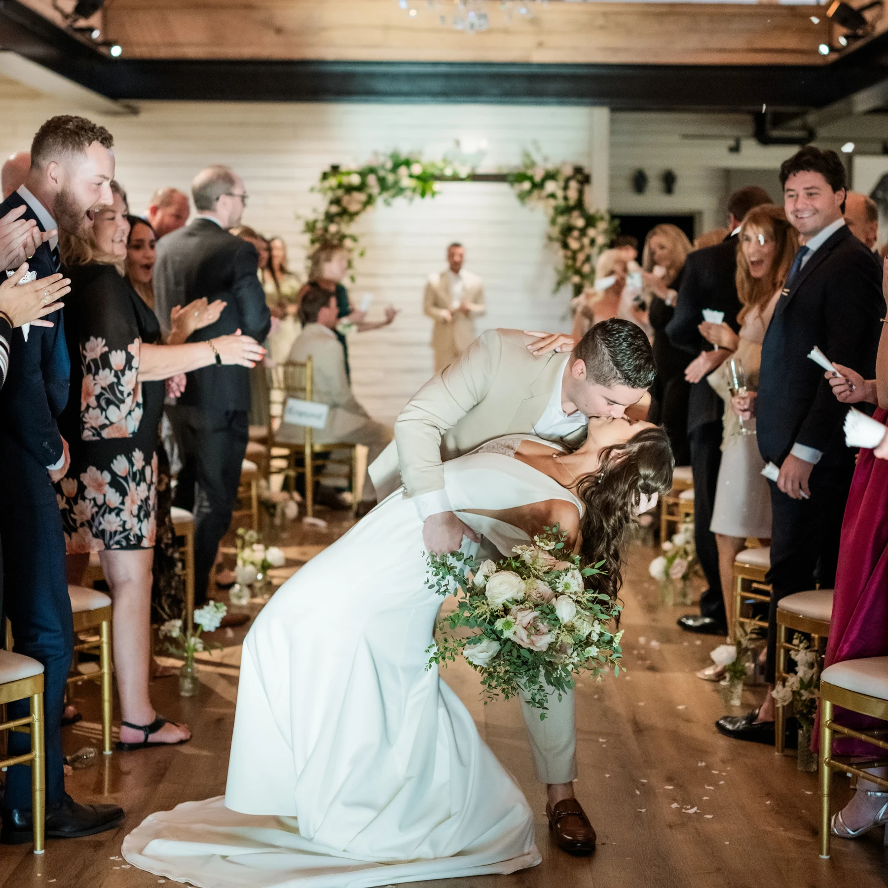 A beautiful wedding ceremony at Brentsville Hall in Northern Virginia