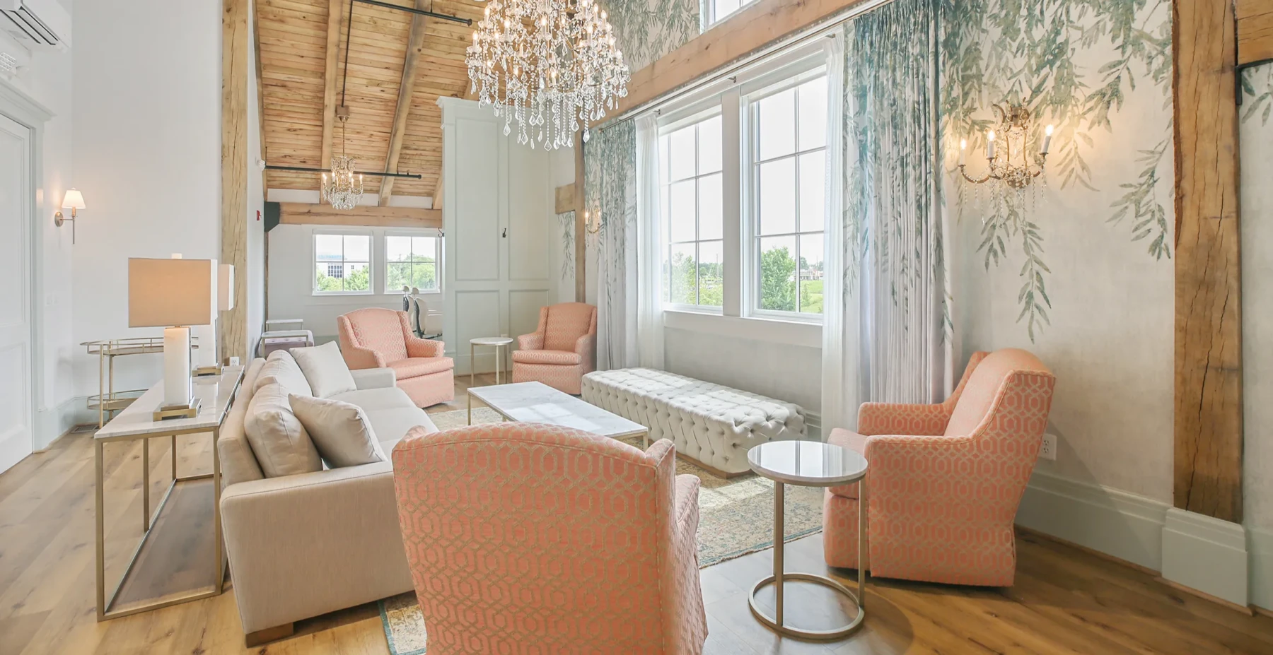 The Bridal Suite offers the perfect place to relax and prepare for the ceremony and reception