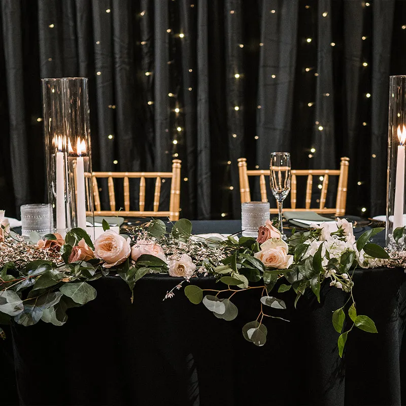<p>Chairs and champagne for the brides when they return from the cocktail reception to the dance floor</p>